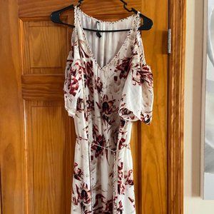 White House Black Market White Floral Dress